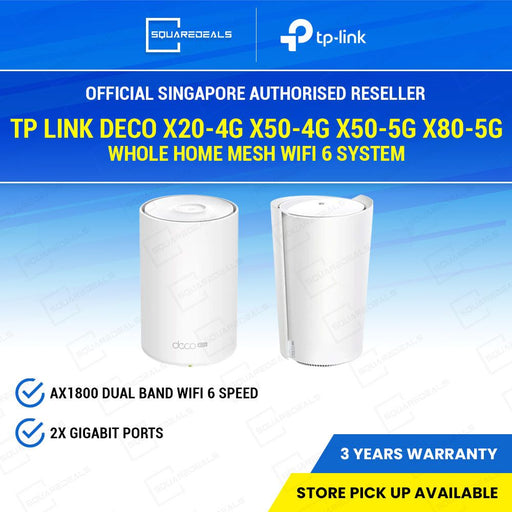 TP Link Deco X20-4G Deco X50-4G Deco X50-5G Deco X80-5G Whole Home Mesh