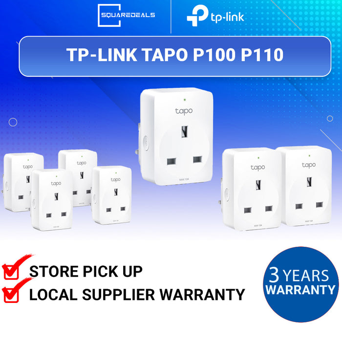 tp-link Tapo P100 Mini Smart Wi-Fi Socket with Timer and Voice Control