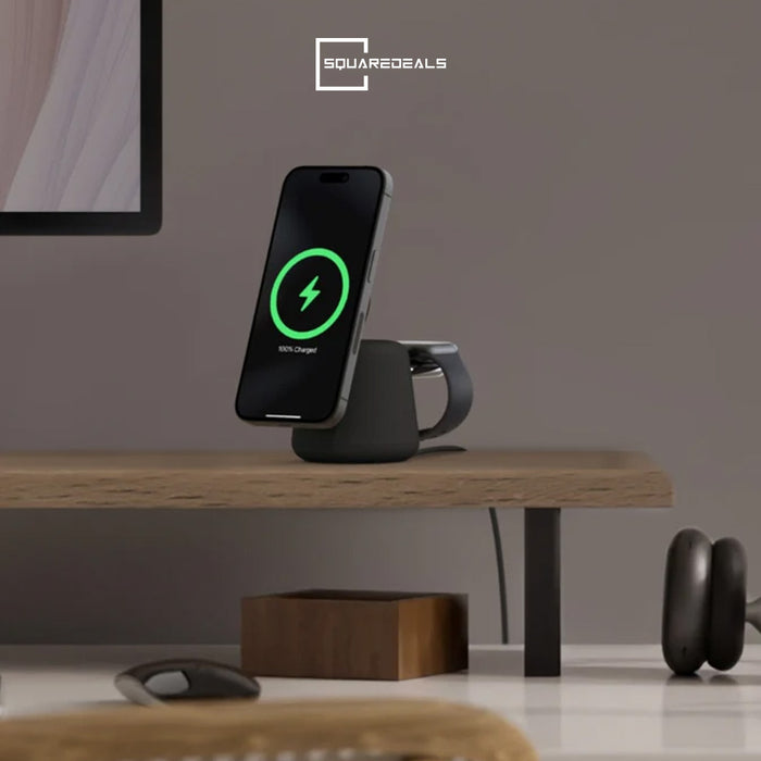 Belkin Boost Charge Pro 2 in 1 Wireless Charging Dock with MagSafe 15W