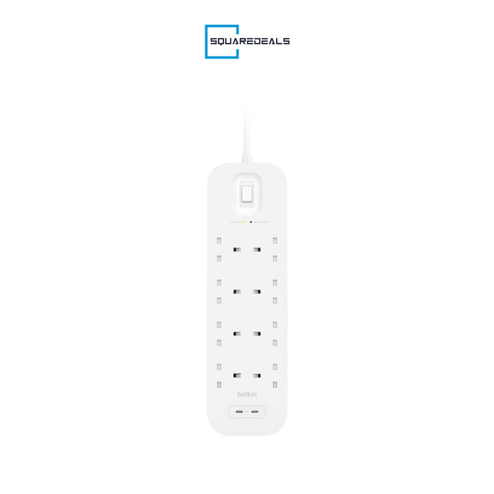 Belkin Connect Surge Protector 8-Ports 2M 2x USB-C