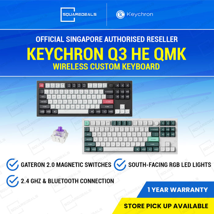 Keychron Q3 HE QMK Wireless Keyboard