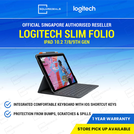 Logitech Slim Folio iPad 10.2 7/8/9th Gen