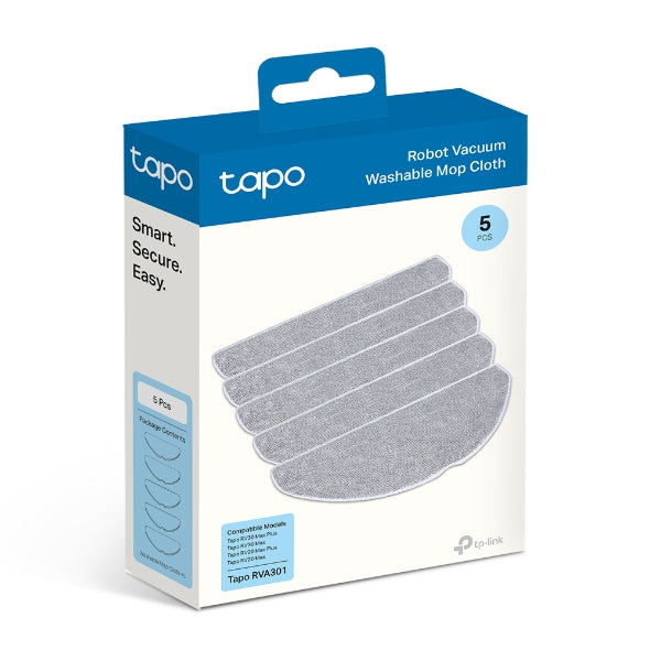 TP Link Tapo RVA301 Robot Vacuum Washable Mop Cloth (5 Pcs)