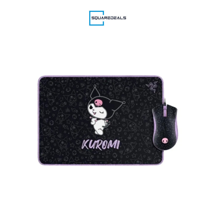 Razer DeathAdder Essential & Goliathus Mouse Mat Bundle Kuromi Edition