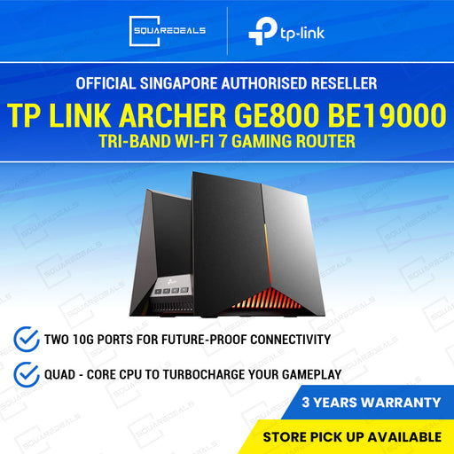 TP Link Archer GE800 BE19000 Tri-Band Wi-Fi 7 Gaming Router