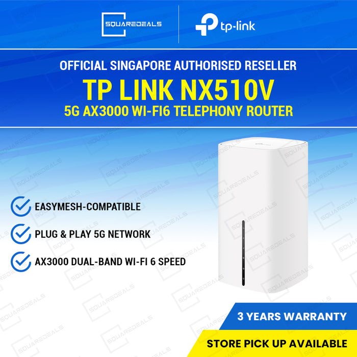 TP Link NX510V 5G AX3000 Wi-Fi 6 Telephony Dual-Band Router