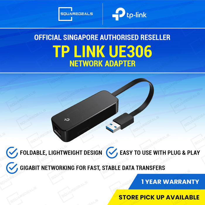 Tp Link UE306 USB 3.0 to Gigabit Ethernet High Speed Network Adapter TpLink