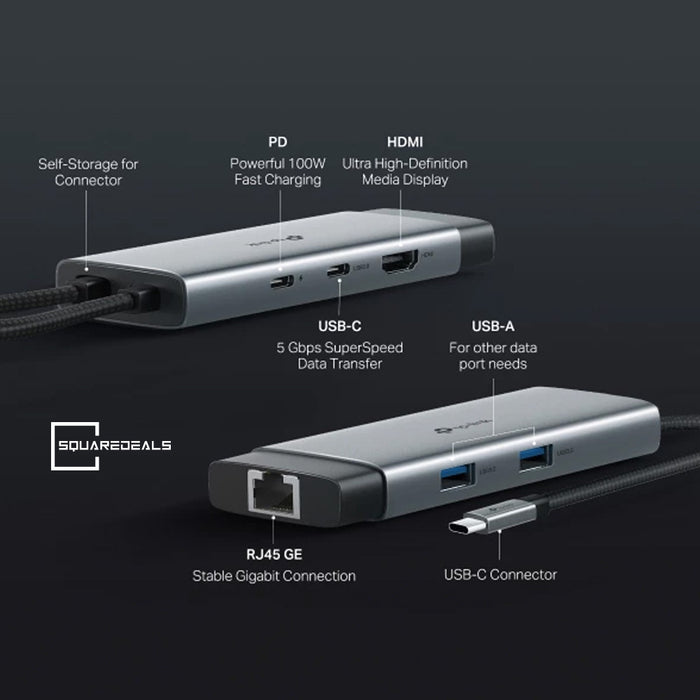 TP Link UH6120C USB Type-C 6-Port Hub