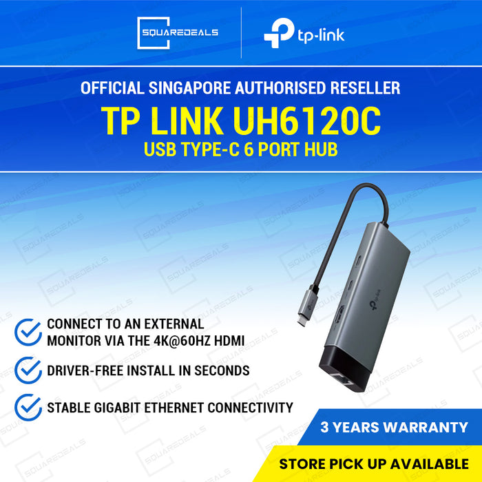 TP Link UH6120C USB Type-C 6-Port Hub