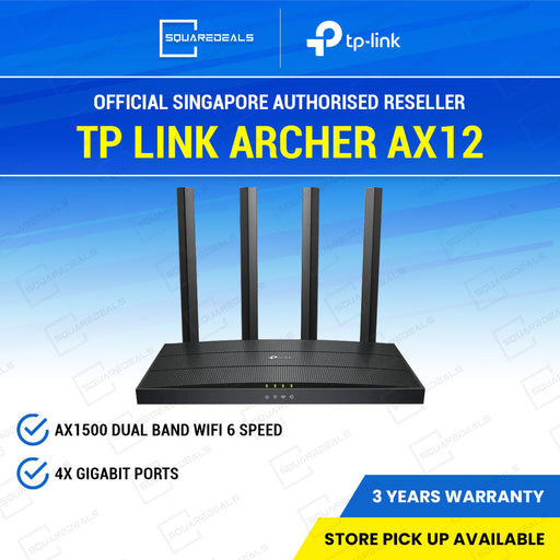 TP Link Archer AX12 AX1500 Wi-Fi 6 Dual Band Router