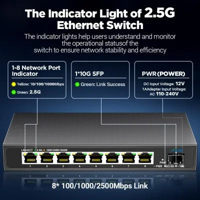 TP Link TL-SG105-M2 TL-SG108-M2 2.5G Desktop Switch