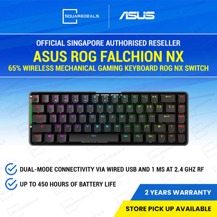 Asus ROG Falchion NX 65% Wireless Mechanical Gaming Keyboard ROG NX Switch